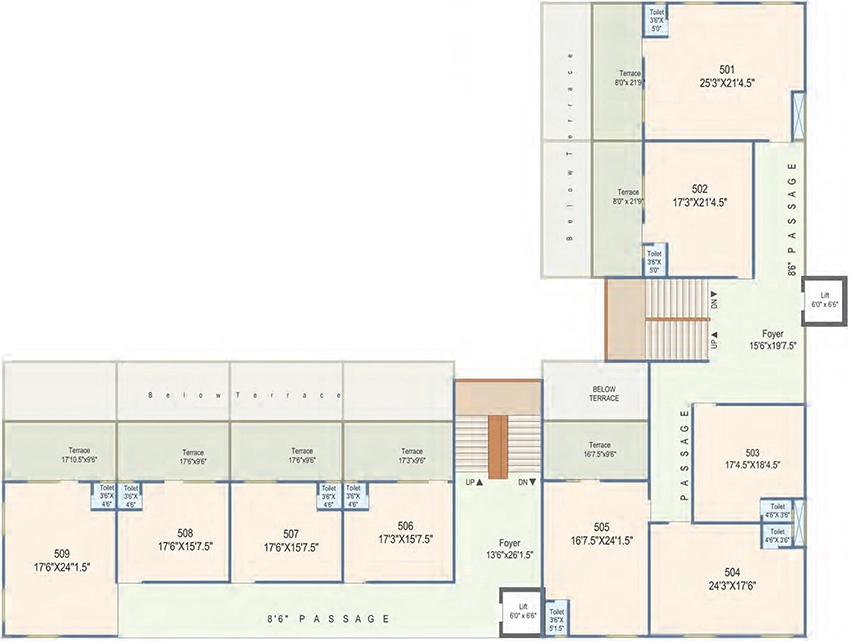 Floor Plan of Khyati Magnifico in Bodakdev, Ahmedabad - Image 315583