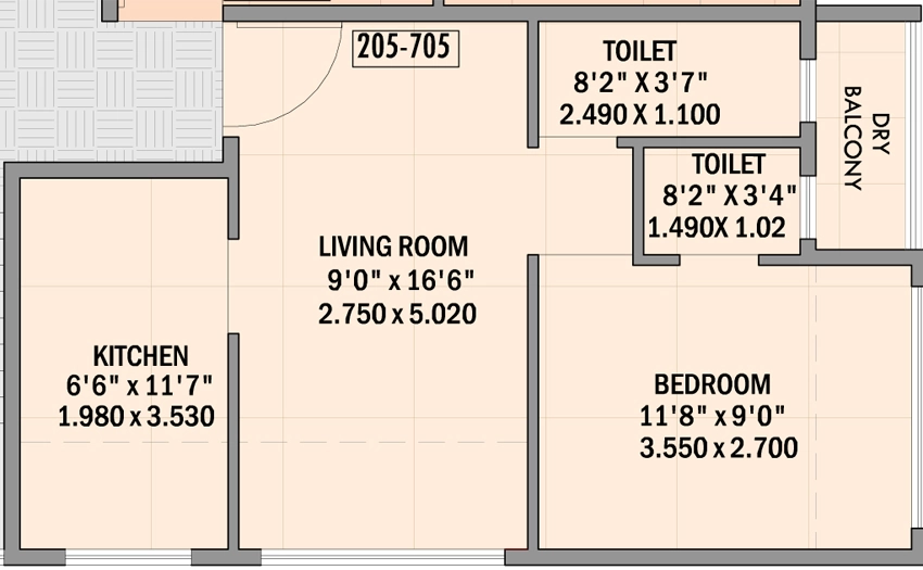 1 BHK Flat in Shivparvati Shreeji Glacia in Ulwe, Navi Mumbai - Image 867039