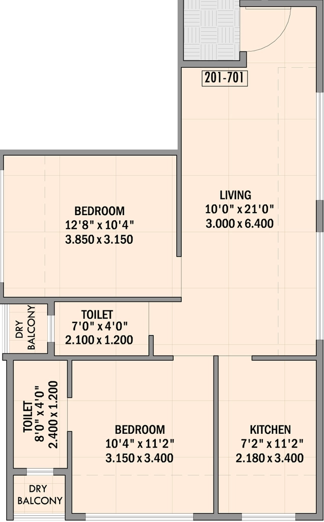 2 BHK Flat in Shivparvati Shreeji Glacia in Ulwe, Navi Mumbai - Image 867040
