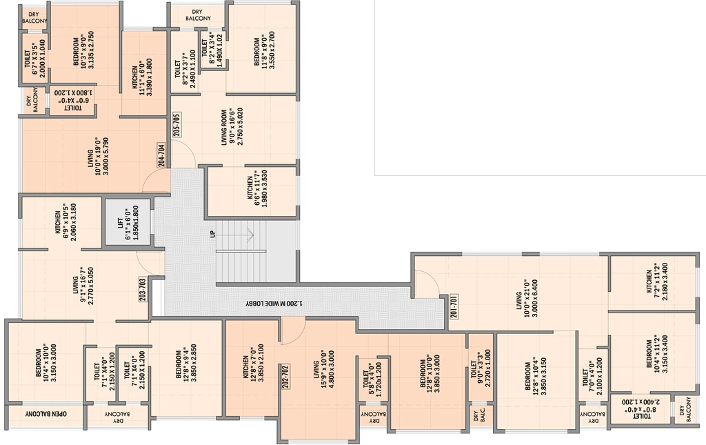 Floor Plan of Shivparvati Shreeji Glacia in Ulwe, Navi Mumbai - Image 315745