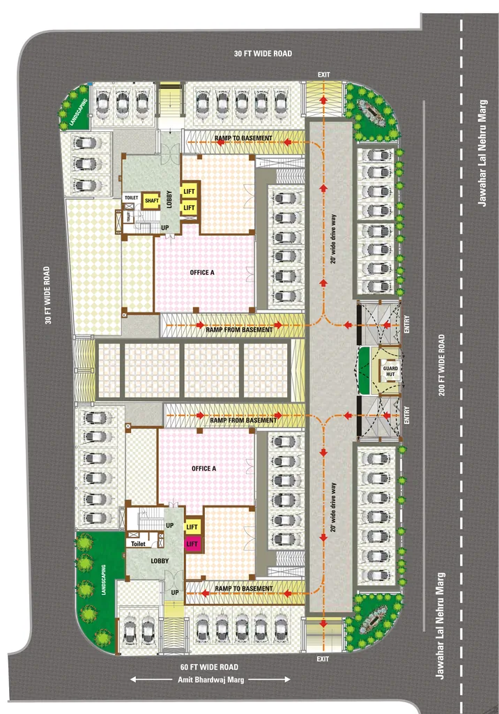 Master Plan of UDB Corporate Towers in Malviya Nagar, Jaipur - Image 315791