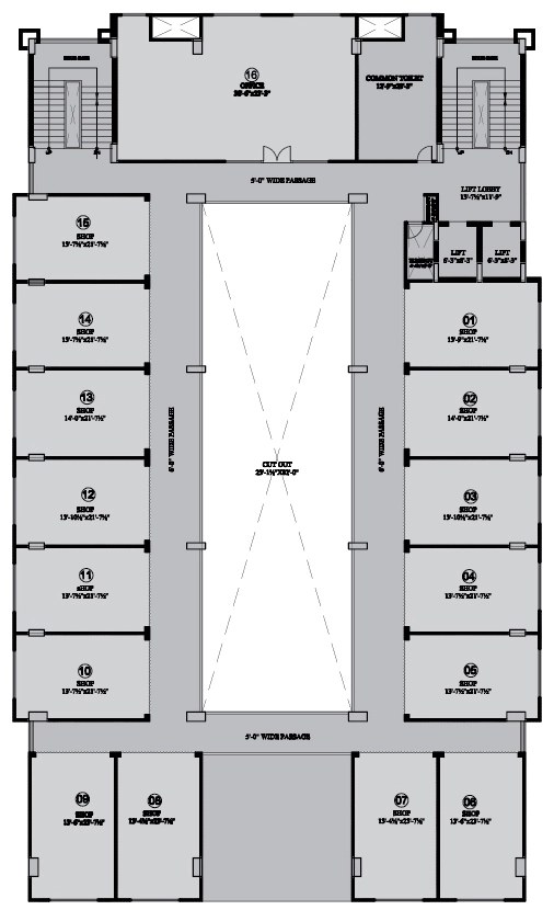 Floor Plan of Trimurtys Prime Tower in Jhotwara Industrial Area, Jaipur - Image 315801