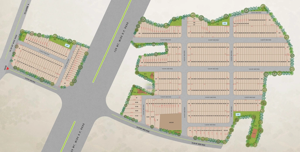 Master Plan of Avadh Industrial Park in Kanakpur, Surat - Image 315875