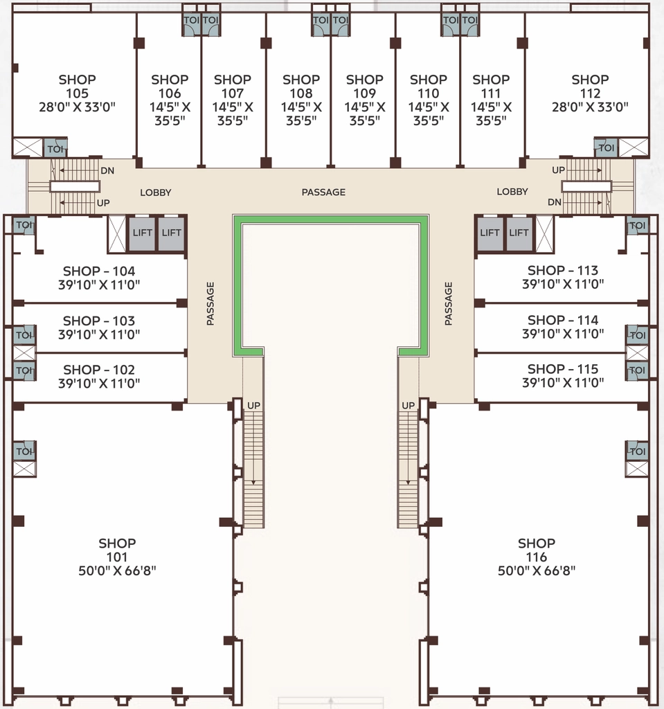 Floor Plan of Malbar Prime in Nikol, Ahmedabad - Image 315886