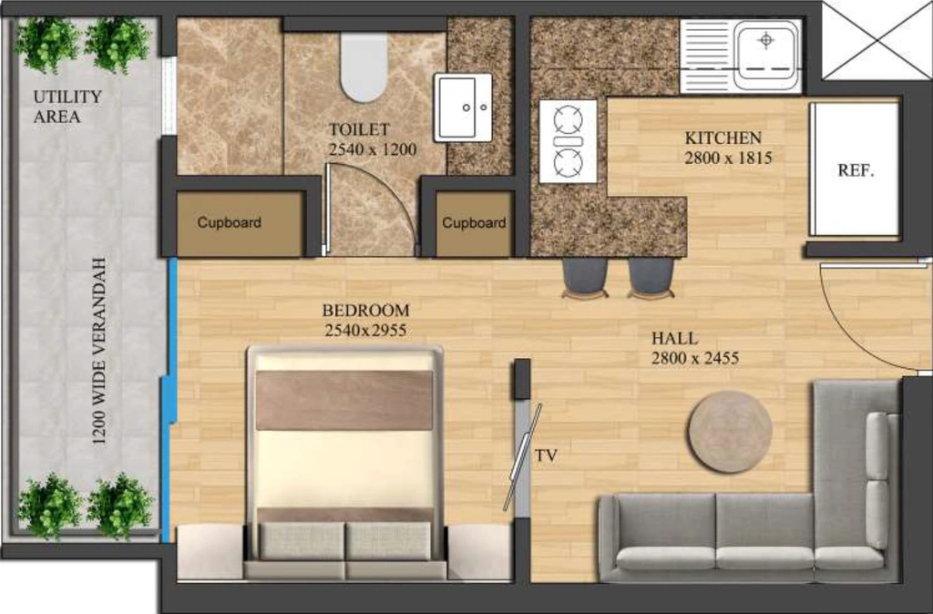 1 RK Flat in Nimbus The Palm Village in Yamuna Expressway, Greater Noida - Image 867401