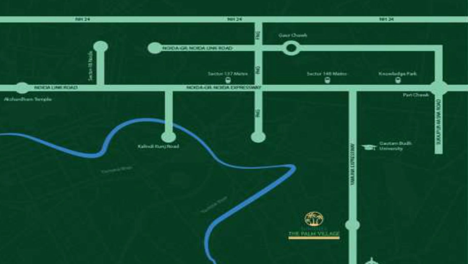 Floor Plan of Nimbus The Palm Village in Yamuna Expressway, Greater Noida - Image 315997