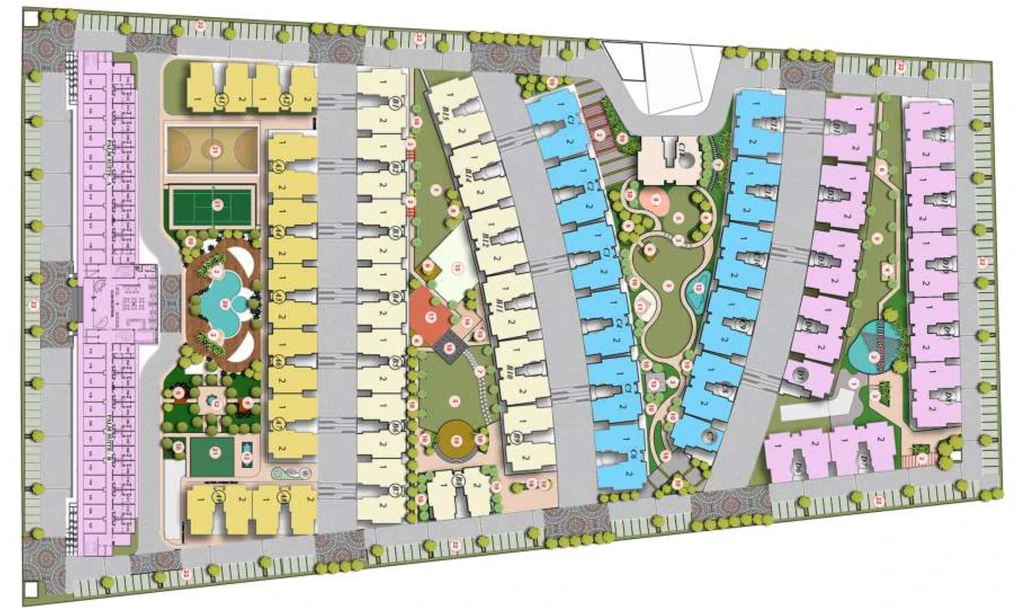 Master Plan of Nimbus The Palm Village in Yamuna Expressway, Greater Noida - Image 315998