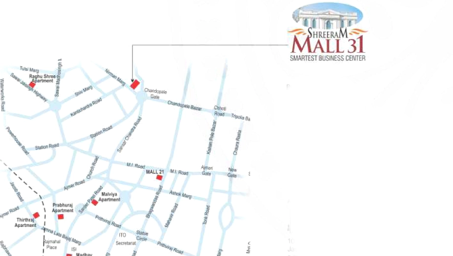 Location of Pachar Shree Ram Mall 31 in Jhotwara Industrial Area, Jaipur - Image 316090