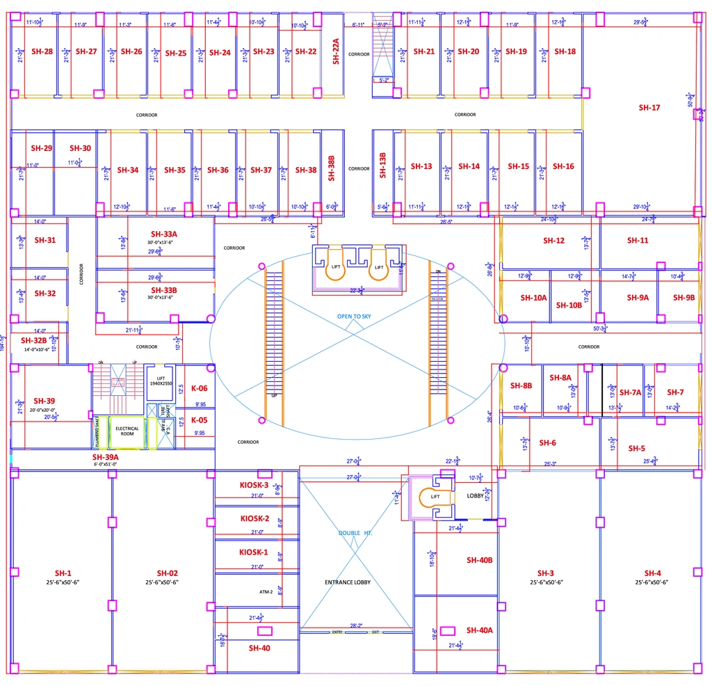 Floor Plan of Safe Vivacity Mall in Jagatpura, Jaipur - Image 316181