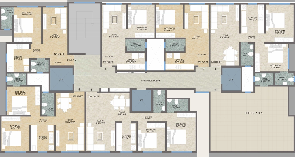 Floor Plan of Adityaraj Tapovan in Vikhroli East, Mumbai - Image 316263