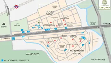 Location of Commercial Adityaraj Tapovan - Image 316280