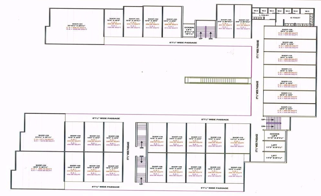 Floor Plan of Raj Green Atlantis Square in Vesu, Surat - Image 316344
