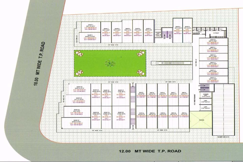 Master Plan of Raj Green Atlantis Square in Vesu, Surat - Image 316345