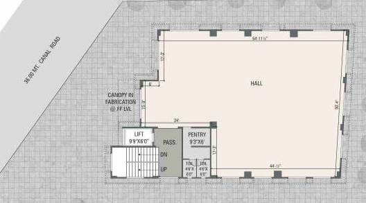 Floor Plan of Maan Square in Althan, Surat - Image 316365