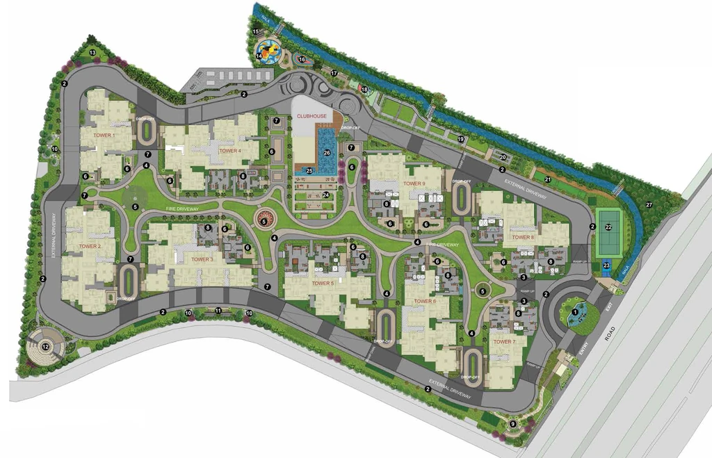 Master Plan of Godrej Regal Pavilion in Rajendra Nagar, Hyderabad - Image 316369