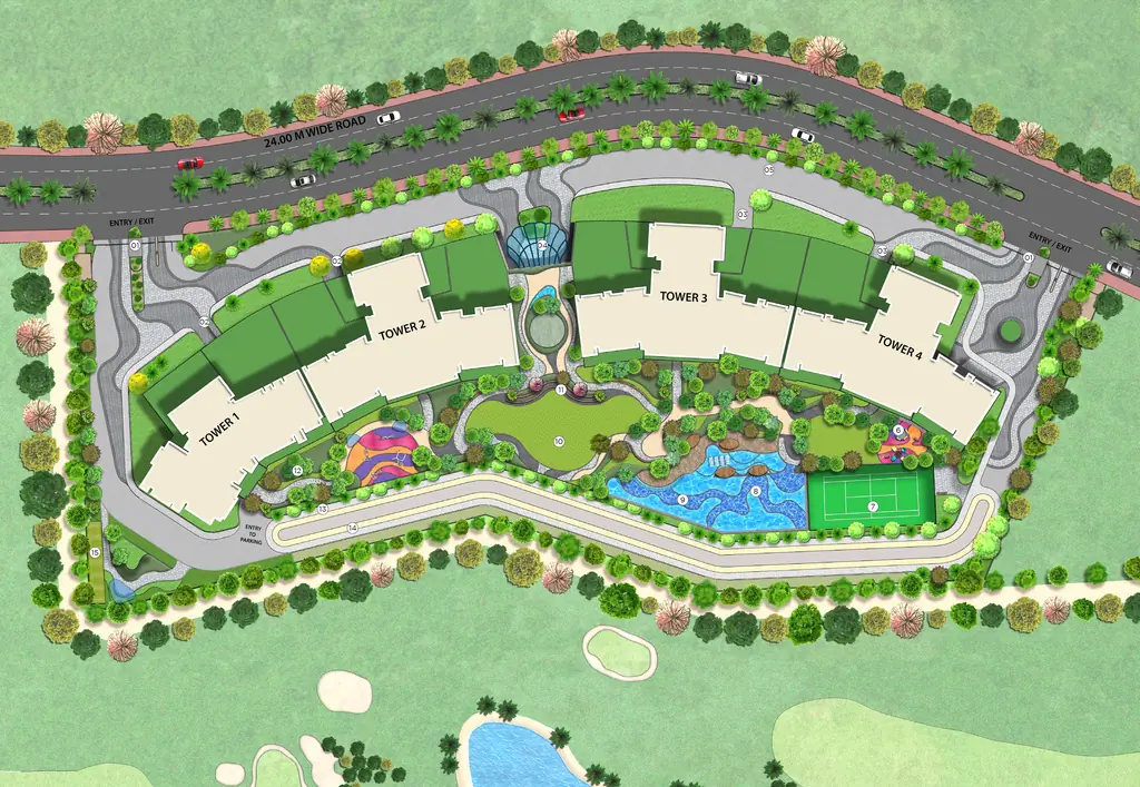 Master Plan of L&T Green Reserve in Sector 128, Noida - Image 316418