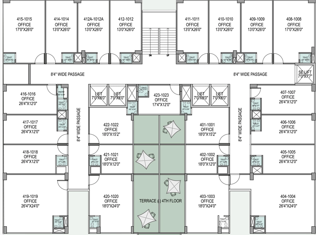 Floor Plan of STC Shivam Trade Center in Ambli, Ahmedabad - Image 316450