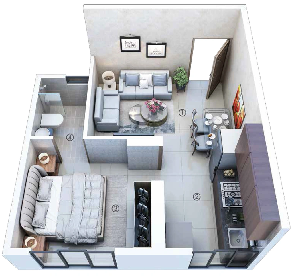 1 BHK Flat in Atmiya Prime Centria Prime Vista Phase 2 in Ghatkopar East, Mumbai - Image 867893