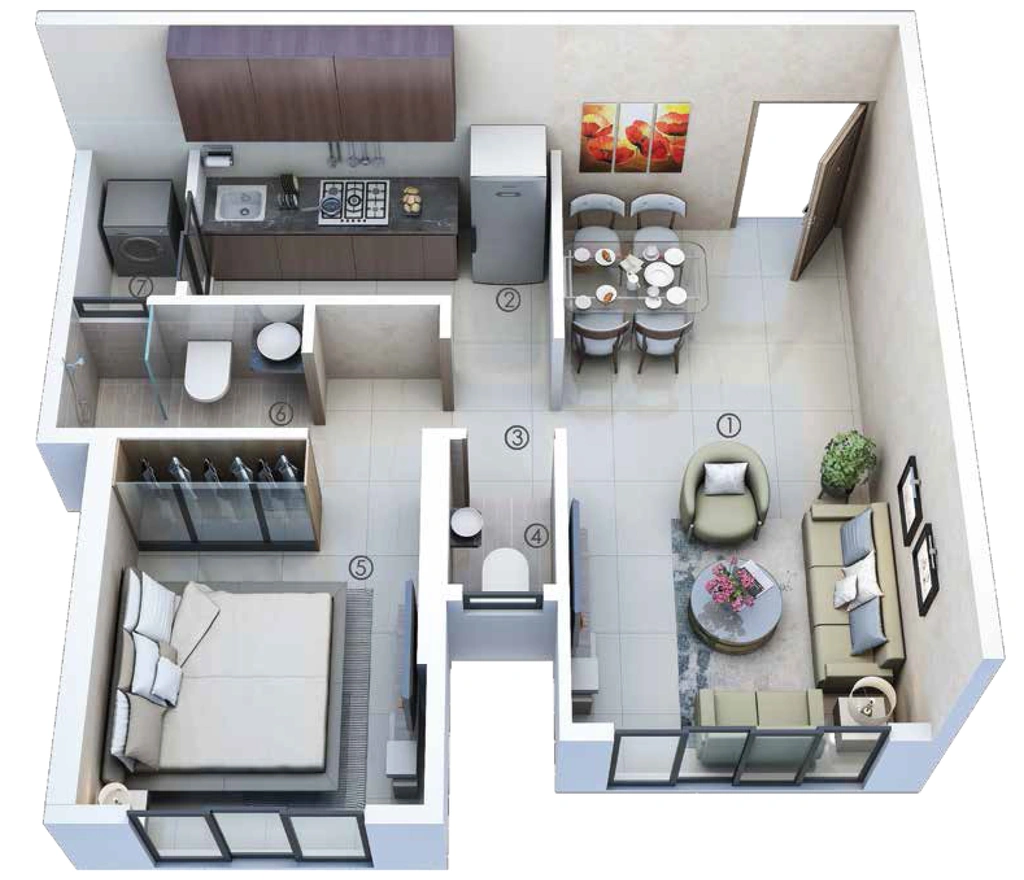 1 BHK Flat in Atmiya Prime Centria Prime Vista Phase 2 in Ghatkopar East, Mumbai - Image 867895