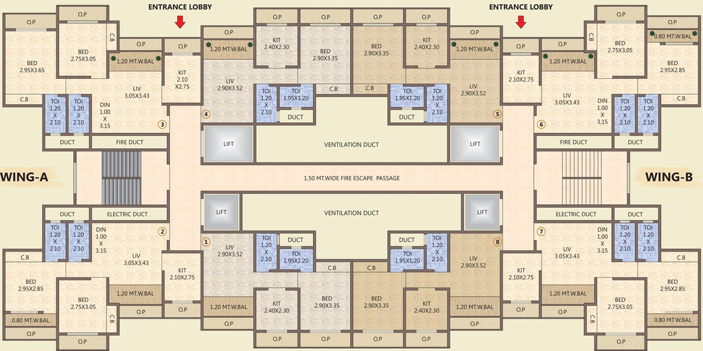 Floor Plan of Umiya Oasis in Mira Road East, Thane - Image 316567