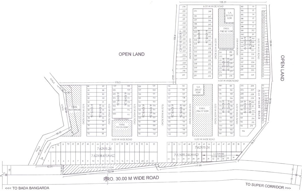 Master Plan of Sky Diamond City in Bada Bangarda, Indore - Image 316609