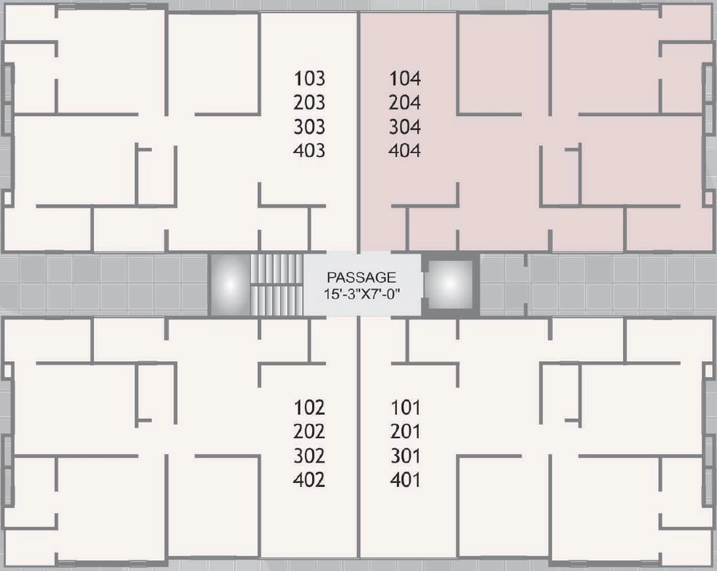 Floor Plan of Basil Vraj Vihar in Alkapuri, Vadodara - Image 316661