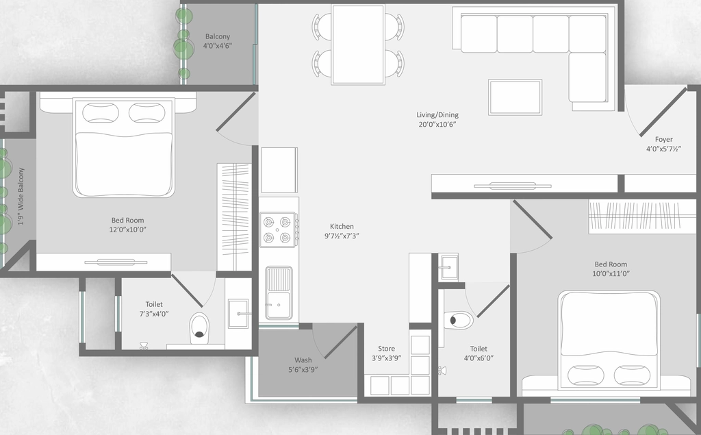 2 BHK Flat in Mataji Suhrad Residency in Harni, Vadodara - Image 868030