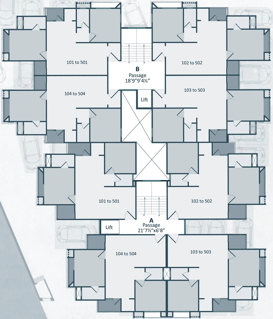 Floor Plan of Mataji Suhrad Residency in Harni, Vadodara - Image 316689