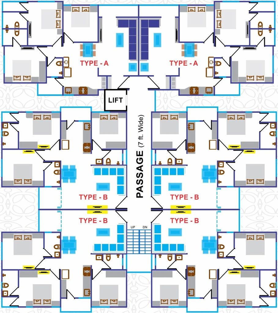 Floor Plan of Wallman Sukhdham Park View in Waghodia Road, Vadodara - Image 316708