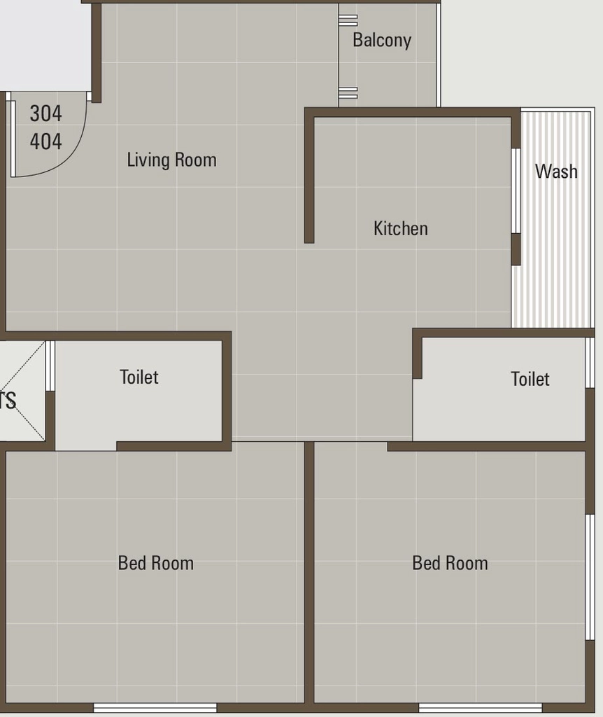 2 BHK Flat in Anjani Sunrise Prima in Manjalpur, Vadodara - Image 868056