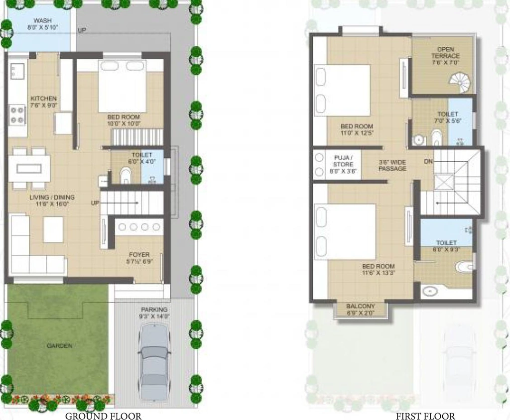 3 BHK Flat in Creation Sunrise Residency in Tarsali, Vadodara - Image 868059