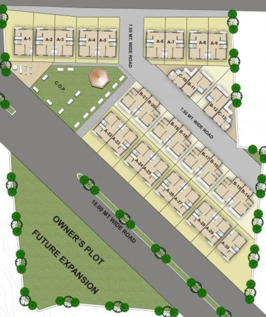 Master Plan of Creation Sunrise Residency in Tarsali, Vadodara - Image 316802