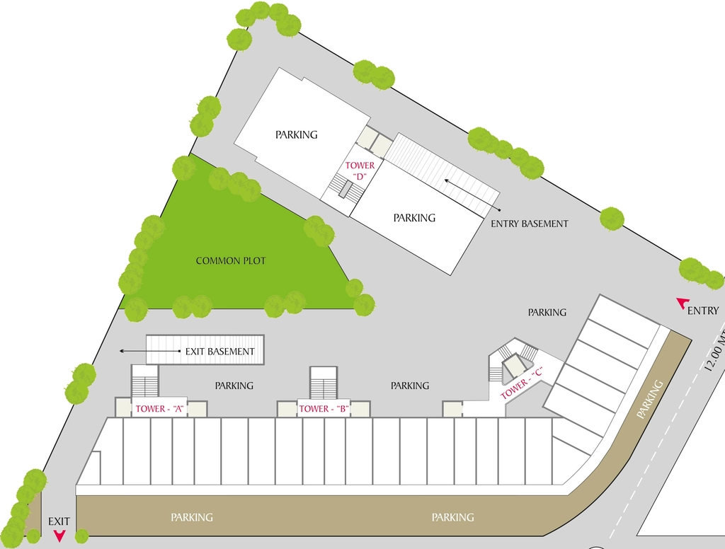 Master Plan of Icon Sunrise Residency in Tandalja, Vadodara - Image 316813