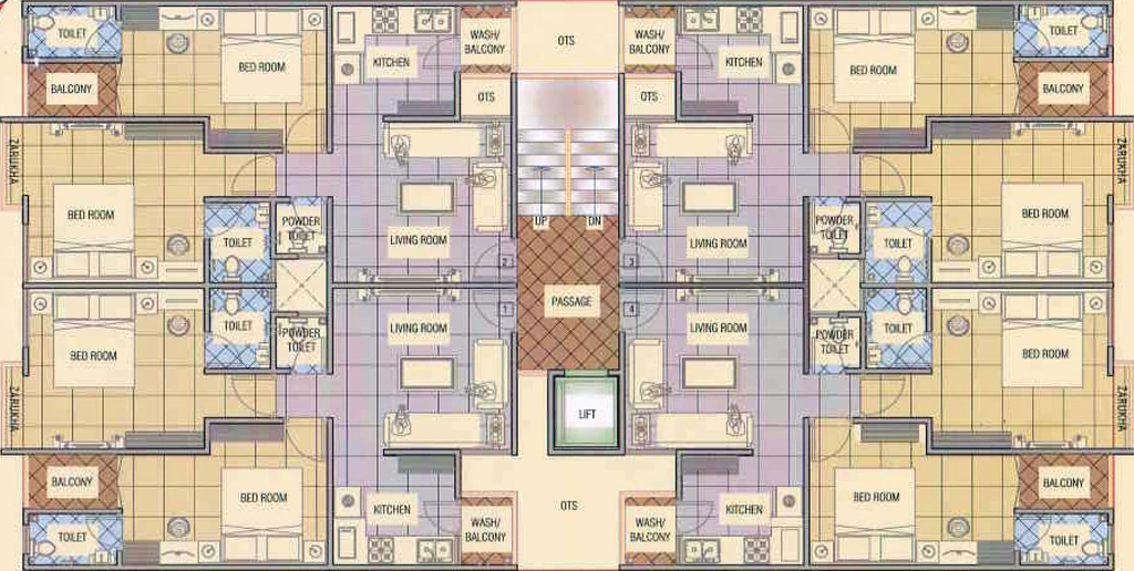 Floor Plan of Shree Siddhivinayak Sushila Sadan in Shiyabaug, Vadodara - Image 317164