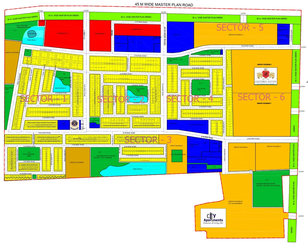 Master Plan of Aditya World City Plot in NH 24, Ghaziabad - Image 316962