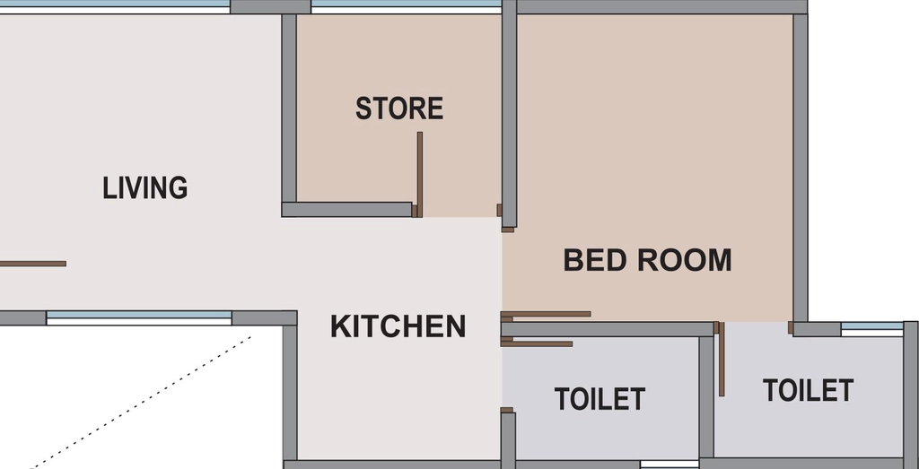 1 BHK Flat in Tattvam Smart in Navapura, Vadodara - Image 868297