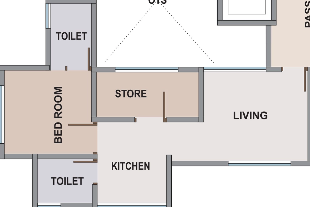 1 BHK Flat in Tattvam Smart in Navapura, Vadodara - Image 868298