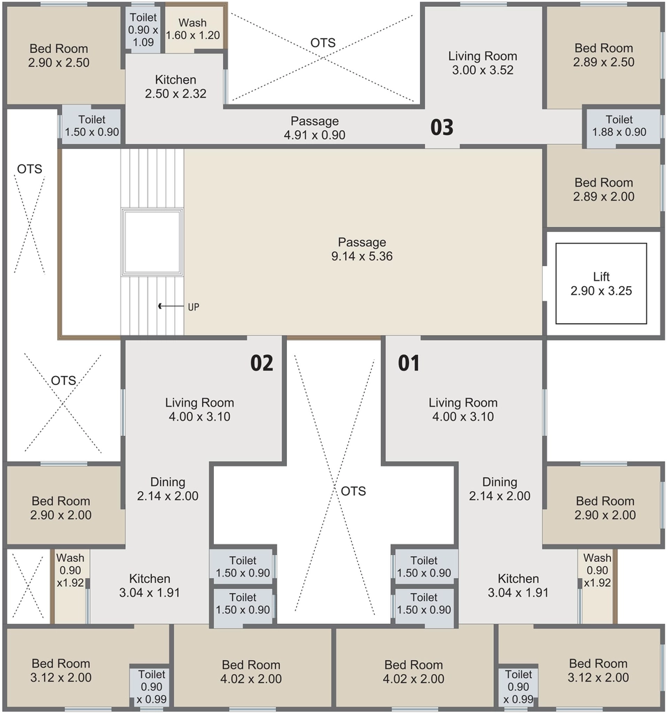 Floor Plan of Shiv Tattvam Status in Manjalpur, Vadodara - Image 317245