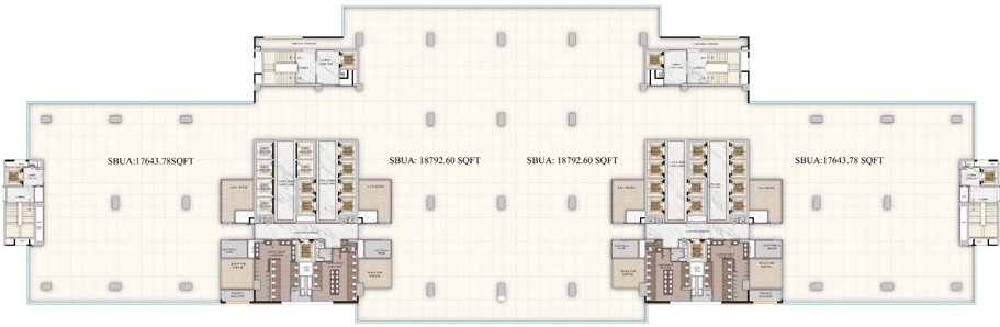 Floor Plan of Vamsiram Jyothi Tech Park in Nanakramguda, Hyderabad - Image 317046