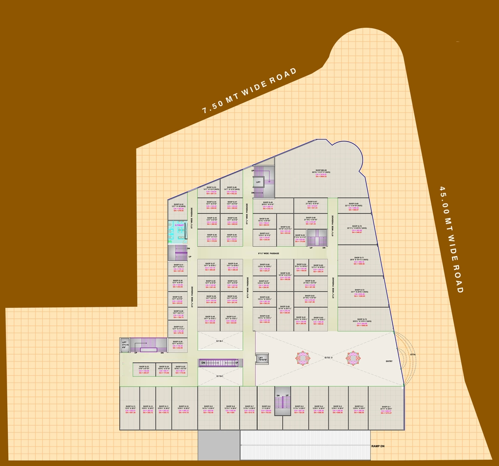 Master Plan of Raajmahal AC Mall in Punagam, Surat - Image 317249