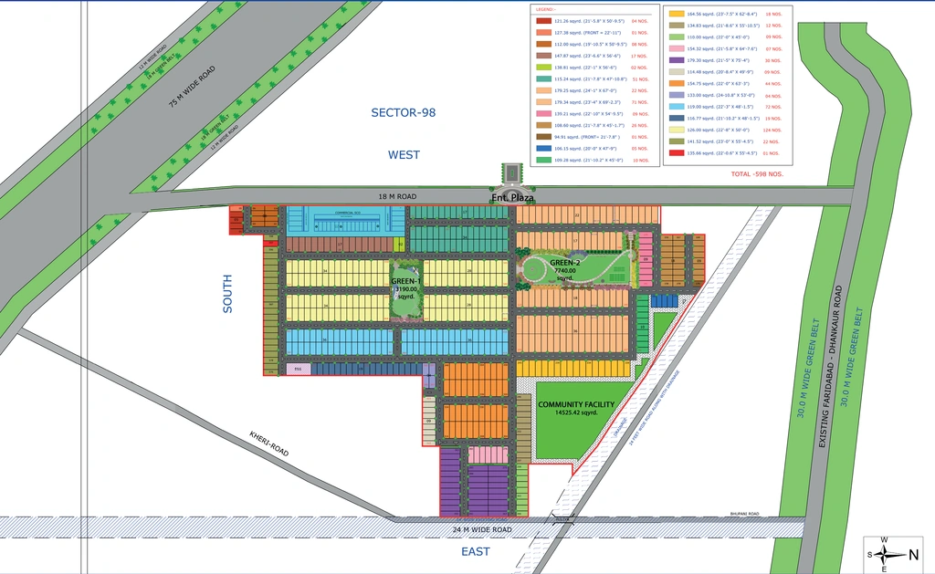 Master Plan of Amolik Asterwoods in Sector 98, Faridabad - Image 317311