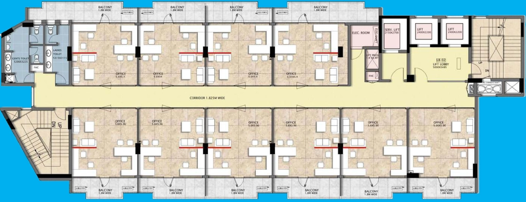 Floor Plan of SS Omnia in Sector 86, Gurgaon - Image 317350