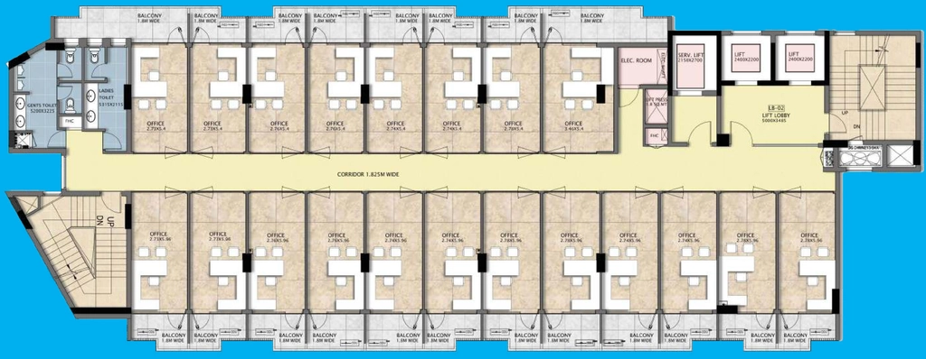 Floor Plan of SS Omnia in Sector 86, Gurgaon - Image 317351