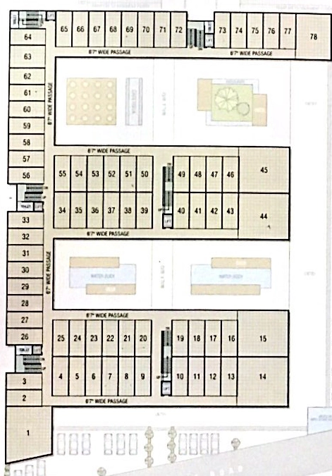 Floor Plan of Shree Krishna Atlanta Business Hub in Vesu, Surat - Image 317378