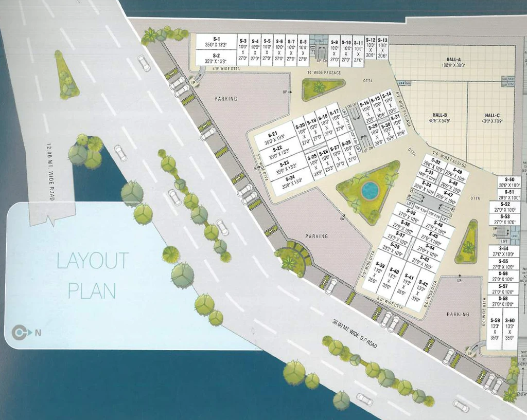 Master Plan of Bhaktinandan Atlanta Mall in Mota Varachha, Surat - Image 317396
