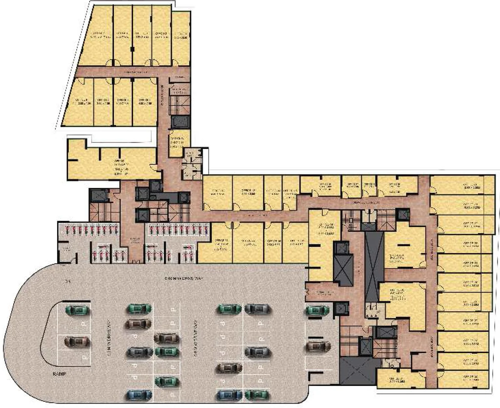 Floor Plan of Tycoons Elevance in Kalyan East, Thane - Image 317432