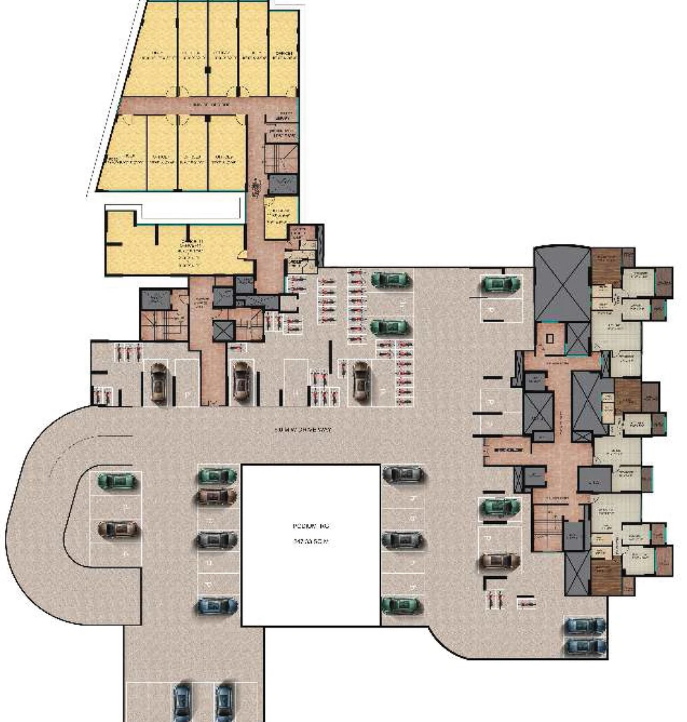 Floor Plan of Tycoons Elevance in Kalyan East, Thane - Image 317431