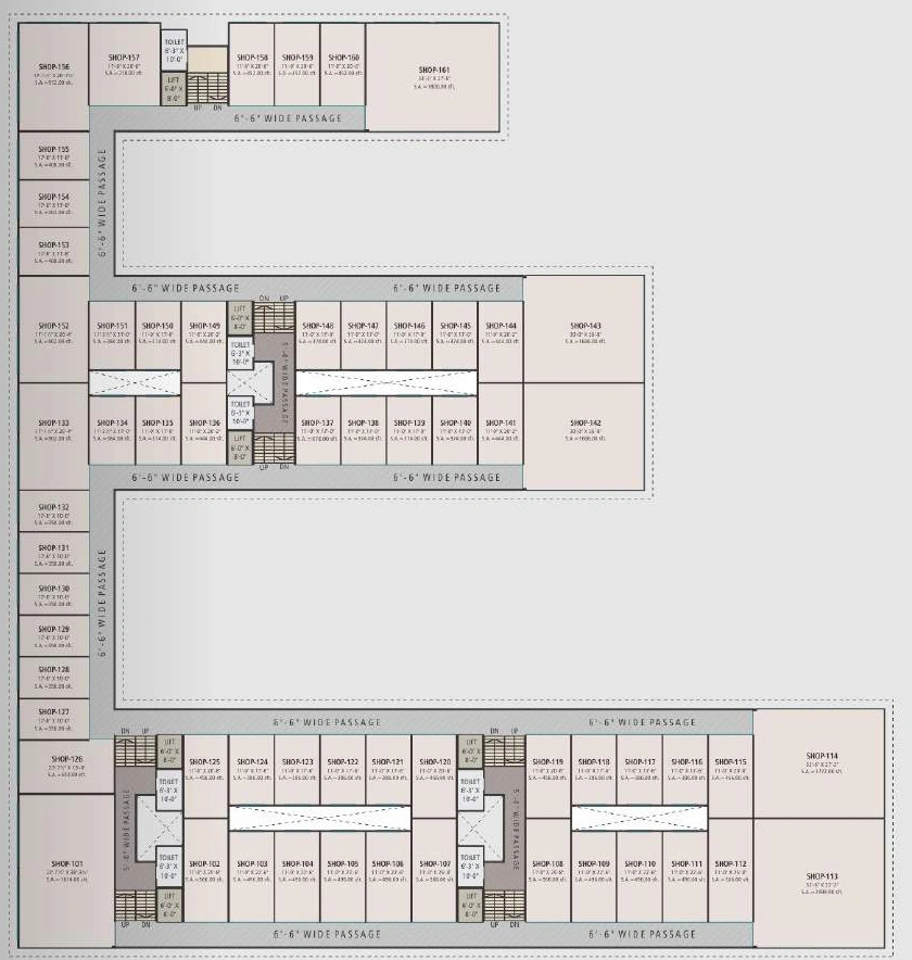 Floor Plan of Nishtha Bellissimo Hub in Pal, Surat - Image 317441