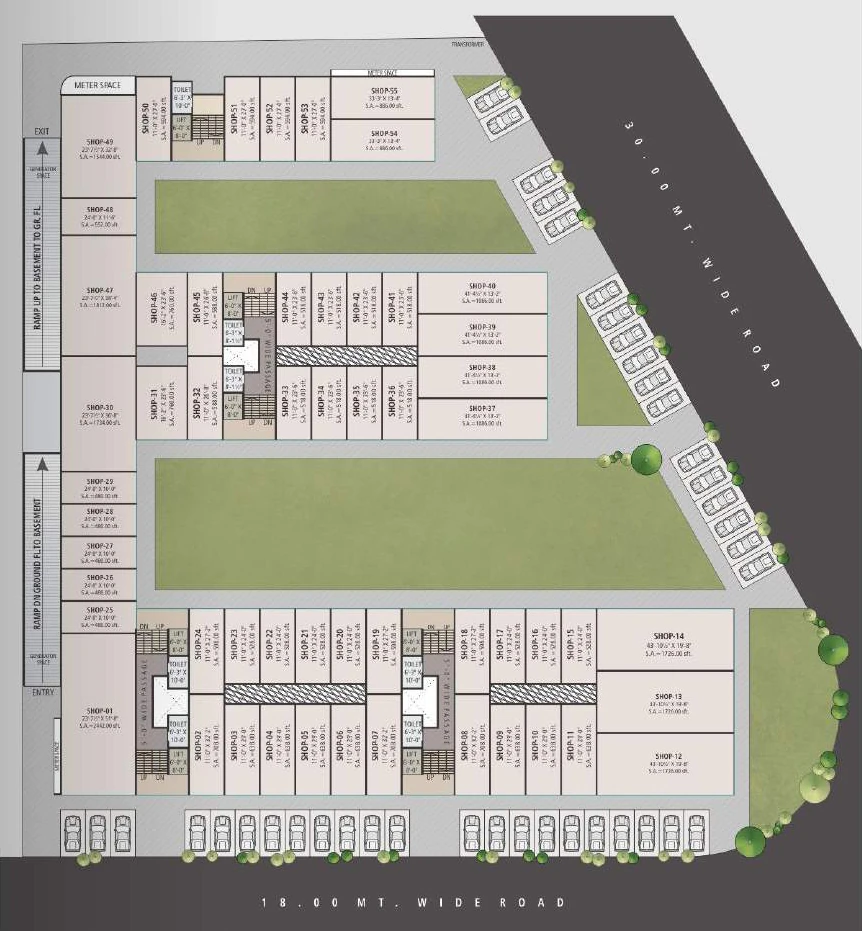 Master Plan of Nishtha Bellissimo Hub in Pal, Surat - Image 317442