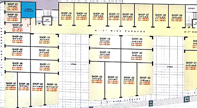 Floor Plan of Neminath Creation Plaza 2 in Punagam, Surat - Image 317448